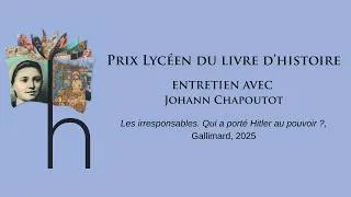 Miniature : Prix lycéen du Livre d'histoire 2026 : 🎤les élèves interviewent des auteurs sélectionnés📚 Episode 5