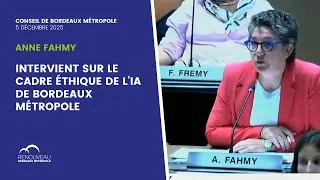 Miniature : Anne Fahmy intervient sur le cadre éthique de l’IA de Bordeaux Métropole