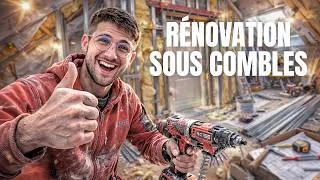 Miniature : Comment faire un doublage en placo sous combles avec porte ?