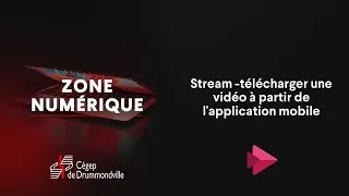 Miniature : Stream Comment télécharger une vidéo à partir de l'application mobile