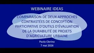 Miniature : Comparaison de deux approches contrastées de conception participative en agriculture urbaine