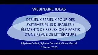 Miniature : Des jeux sérieux pour des systèmes plus durables?