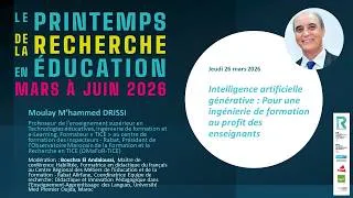 Miniature : Intelligence artificielle générative : Pour une ingénierie de formation au profit des enseignants