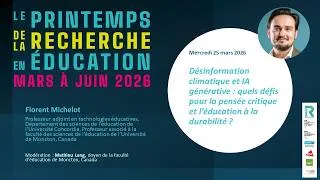 Miniature : Désinformation climatique et IA générative : quels défis pour la pensée critique (...)