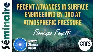 Miniature : Recent Advances in Surface Engineering by DBD at Atmospheric Pressure | Fiorenza Fanelli