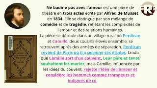 Miniature : Résumé et analyse Ne badine pas avec l'amour : Alfred de Musset
