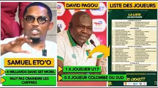 Miniature : SAMUEL ETO'O A INVESTIT 4 MILLIARDS DANS SET MOBILE | LISTE DES JOUEURS CONVOQUÉS PAR PAGOU