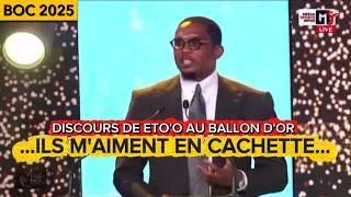 Miniature : DICOURS DE SAMUEL ETO'O À LA CEREMONIE DU BALLON D'OR
