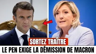 Miniature : IL Y A 3 MIN: Marine Le Pen exige la démission de Macron après la débâcle électorale!
