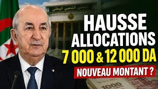 Miniature : 🇩🇿 Allocation Forfaitaire Algérie 2026 : Hausse 7 000 & 12 000 DA, Nouveau Montant ?