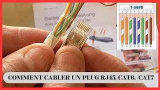 Miniature : Comment Câbler un Plug RJ45 (CAT6 / CAT7) - Norme T-568B Expliquée ! 🔌