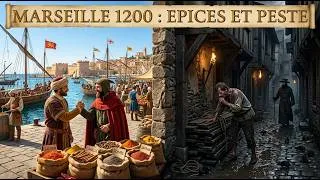 Miniature : Marseille 1200: Soie, Épices et VERMINE | Reconstruction IA