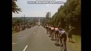Miniature : Tour de France 1987   Etape 9   le champion des Pays Bas Adrie van der Poel vainqueur à Renazé