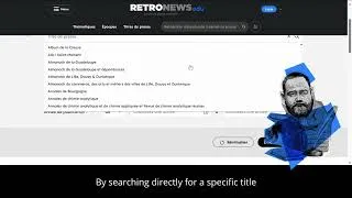 Miniature : RetroNews Edu - Tutoriel 3 Newspaper archive - VFSTEN