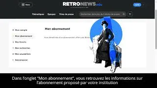 Miniature : RetroNews Edu - Tutoriel 5 : L'espace personnel