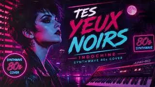 Miniature : Indochine, Tes yeux noirs, Synthwave, Retrowave, French Synthwave Cover