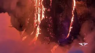 Miniature : La rencontre de la lave avec l’océan à l’île de la Réunion. 🇷🇪🌋 Piton de la Fournaise le 18/03/2026