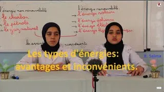 Miniature : Exposé: Les types d'énergies: avantages et inconvénients. présenté par l'élève B. Salma