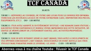 Miniature : TCF CANADA 🇨🇦/expression écrite/Correction : L'ART URBAIN.  ✍✍