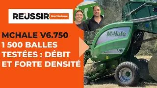 Miniature : Essai presse à balles rondes McHale V6.750 Isobus : 1 500 balles, gros débit & forte densité