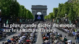 Miniature : La plus grande dictée du monde sur les Champs-Elysées