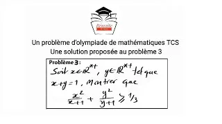Miniature : Olympiade de maths Tronc commun scientifiques, problème 3