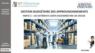 Miniature : GESTION BUDGÉTAIRE DES APPROVISIONNEMENTS - Partie 2 : les coûts engendrés par les stocks