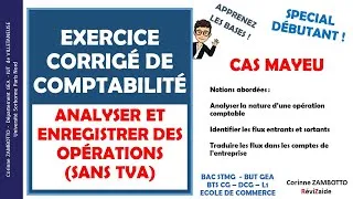 Miniature : EXERCICE DE COMPTABILITÉ - DÉBUTANT - CAS MAYEU