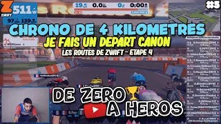 Miniature : CONTRE LA MONTRE ZWIFT - Les 4 Kms les + longs de ma vie ! (Etape 4 / Routes de Zwift eSport) #5