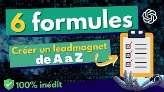 Miniature : Séquence ChatGPT : 6 étapes pour créer un LEADMAGNET de A à Z!