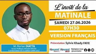 Miniature : Invite de la Matinale ! Avec M. Florian DIATTA 27 Juin 2026 Fr…Rewmi Officiel