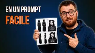 Miniature : Garder le même personnage IA, méthode pour les débutants.