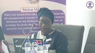 Miniature : Message de Mme Bathor Seck - Représentante Pays du RFLD à Dakar lors de la Table Ronde sur les DDH