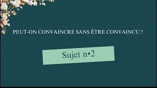 Miniature : Peut-on convaincre sans être convaincu ?