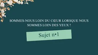 Miniature : Sommes-nous loin du cœur lorsque nous sommes loin des yeux ?