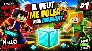 Miniature : 👉 Le VOISIN MÉCHANT vs Mini Rhino 🏠💎 (Hello Neighbor Minecraft #1)