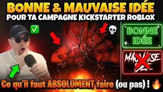 Miniature : Mes conseils pour réussir une campagne Kickstarter Roblox