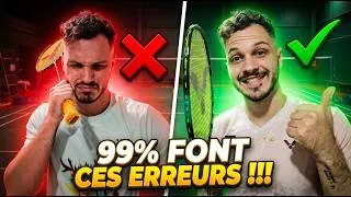 Miniature : 5 erreurs à éviter pour progresser immédiatement au badminton