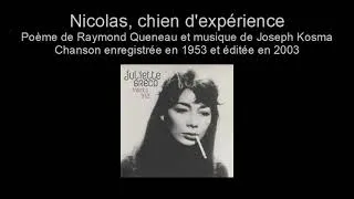 Miniature : Juliette Gréco   Nicolas, chien d'expérience