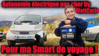 Miniature : Les batteries connectées WattCycle: le TEST ULTIME sur ma SMART de VOYAGE !