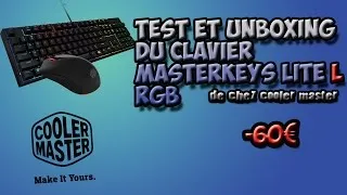 Miniature : (FR) TEST ET UNBOXING DU CLAVIER COOLER MASTER MASTERKEYS LITE L COMBO RGB HD