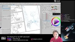 Miniature : Fin de l'encarge la page 9 de ma bande dessinée avec Clip Studio Paint, et dernière page de cette