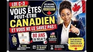 Miniature : Vous êtes peut-être Canadien et vous ne le savez pas (Loi C-3)