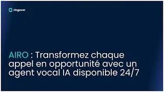 Miniature : AIRO : Transformez chaque appel en opportunité avec un agent vocal IA disponible 24/7
