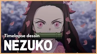 Miniature : TIMELAPSE - Dessin Nezuko Kamado 👺