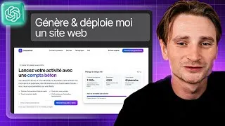 Miniature : ChatGPT-5 a créé et lancé mon site web PRO (je te montre comment)
