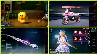Miniature : Skin moto avec annonce d'élimination😱 /  NOUVEAU SKIN AWM AMELIORABLE 🔥🔥(PUBG 2024)