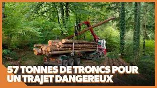 Miniature : Marc transporte des troncs sur des routes difficiles