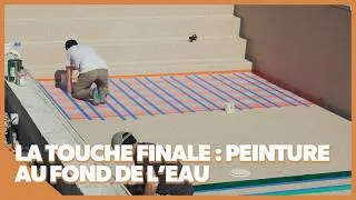 Miniature : Défi peinture sur béton au fond de la piscine