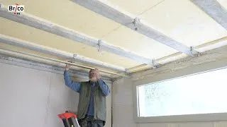 Miniature : Poser un plafond suspendu sous hourdis en polystyrène - Bricolage avec Robert